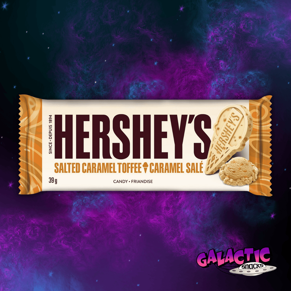 Hershey's Salted Caramel Toffee Chocolate Bar - 39g (Canada) - Galactic Snacks BuySnacksOnline.com