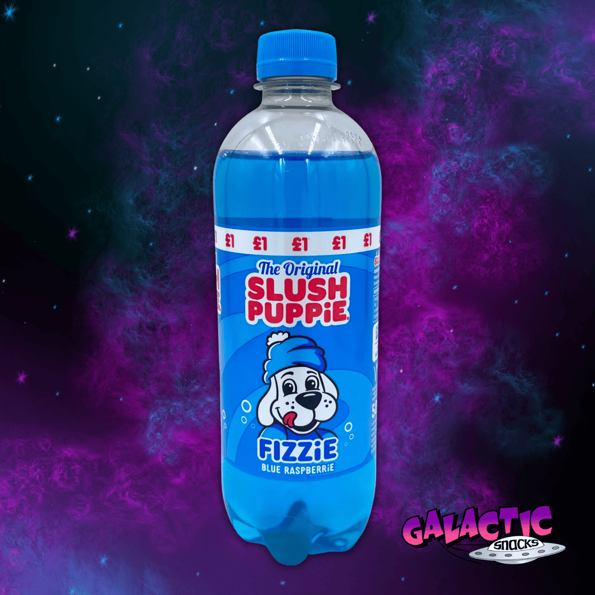 Slush Puppie Fizzie Soda Blue Raspberry 500ml United Kingdom Galactic Snacks 6941