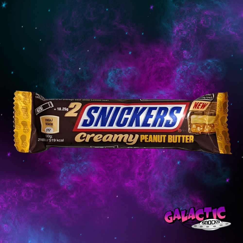 Snickers Creamy Peanut Butter Chocolate Bar - 36g (United Kingdom) - Galactic Snacks BuySnacksOnline.com