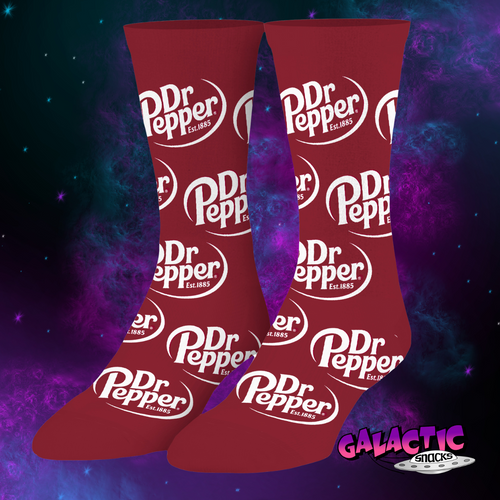 Crazy Socks Dr. Pepper novelty socks