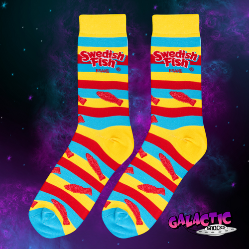 Crazy Socks Swedish Fish novelty socks