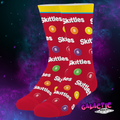 Crazy Socks Skittles All Over novelty socks