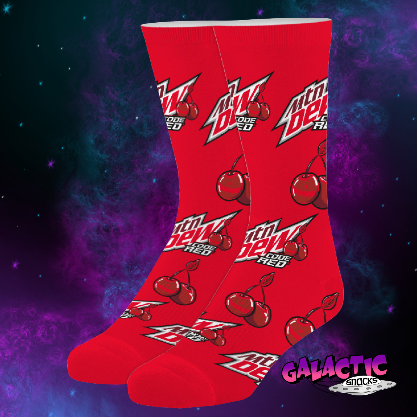 Crazy Socks - Code Red Mountain Dew
