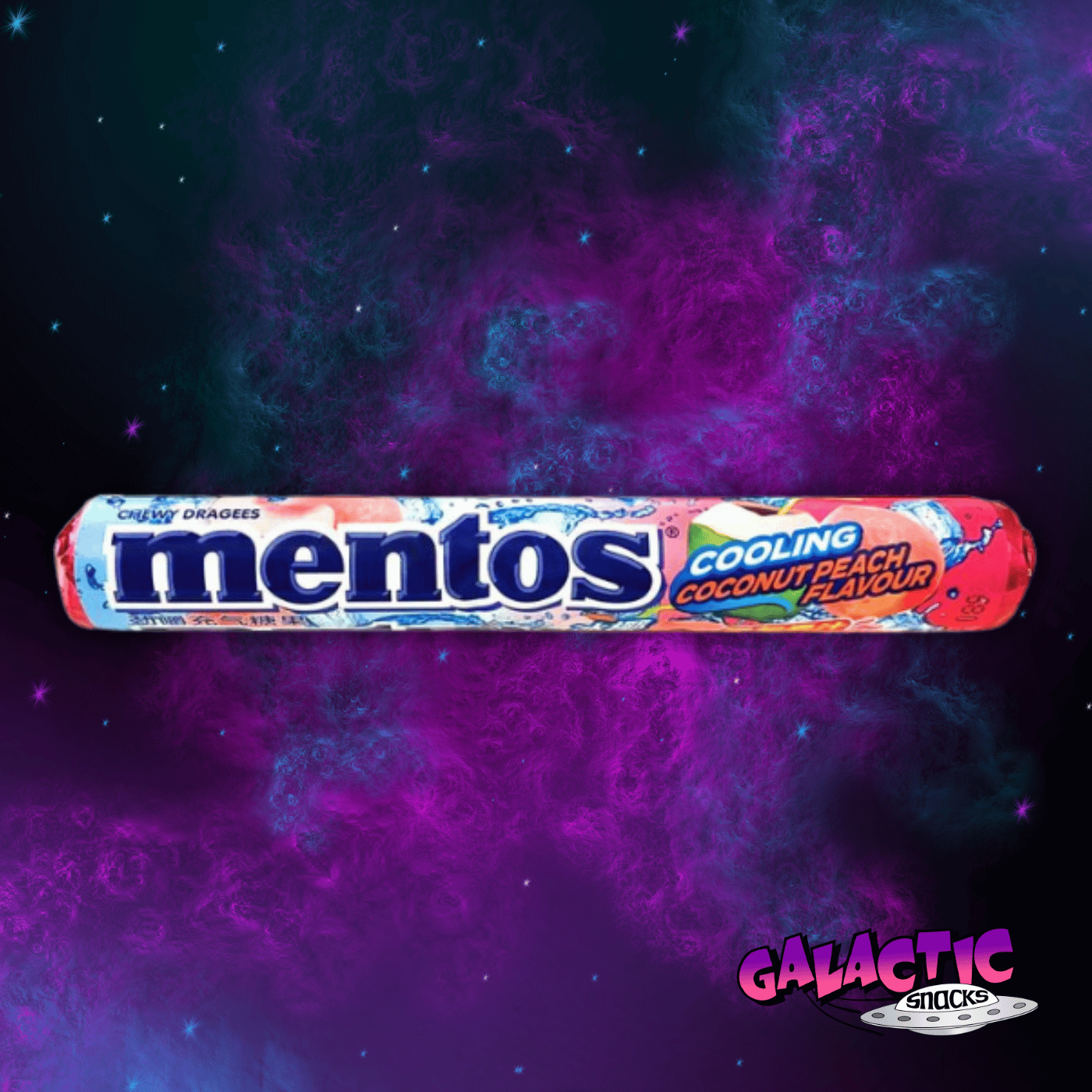 Mentos Coconut Peach Flavored - 37g (China)