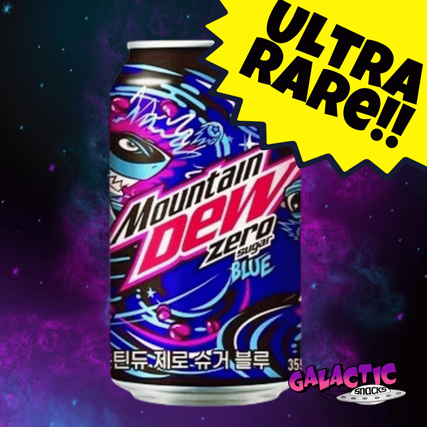 Mountain Dew Blue Zero Sugar 355ml (Korea)