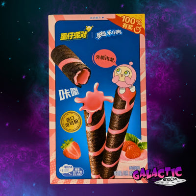 Oreo Wafer Rolls Strawberry - 50g (China)