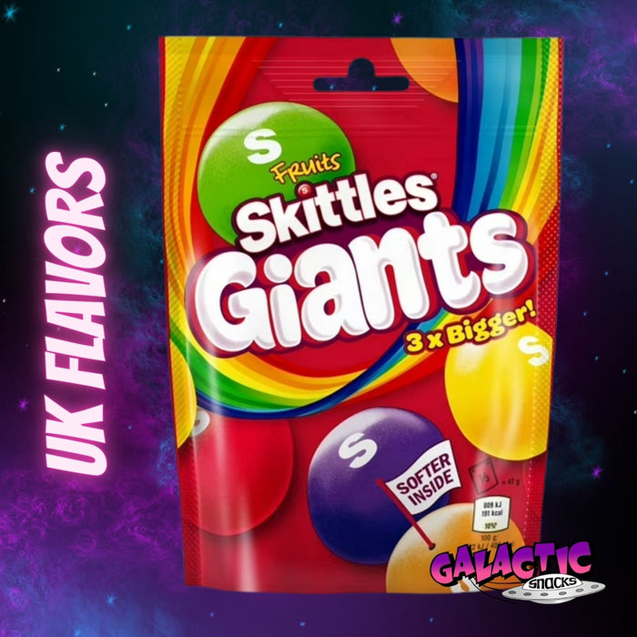 Skittles Giants Share Pouch candy from the UK