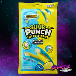 Sour Punch Filled Straws - Blue Raz Lemonade - 10 Pack