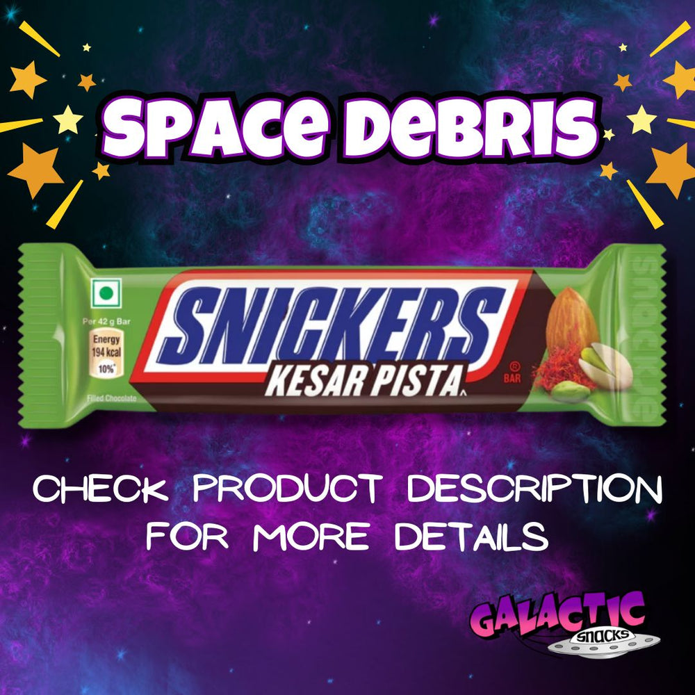 Space Debris - Snickers Pistachio Almond Saffron Chocolate Bar - 42g (India)