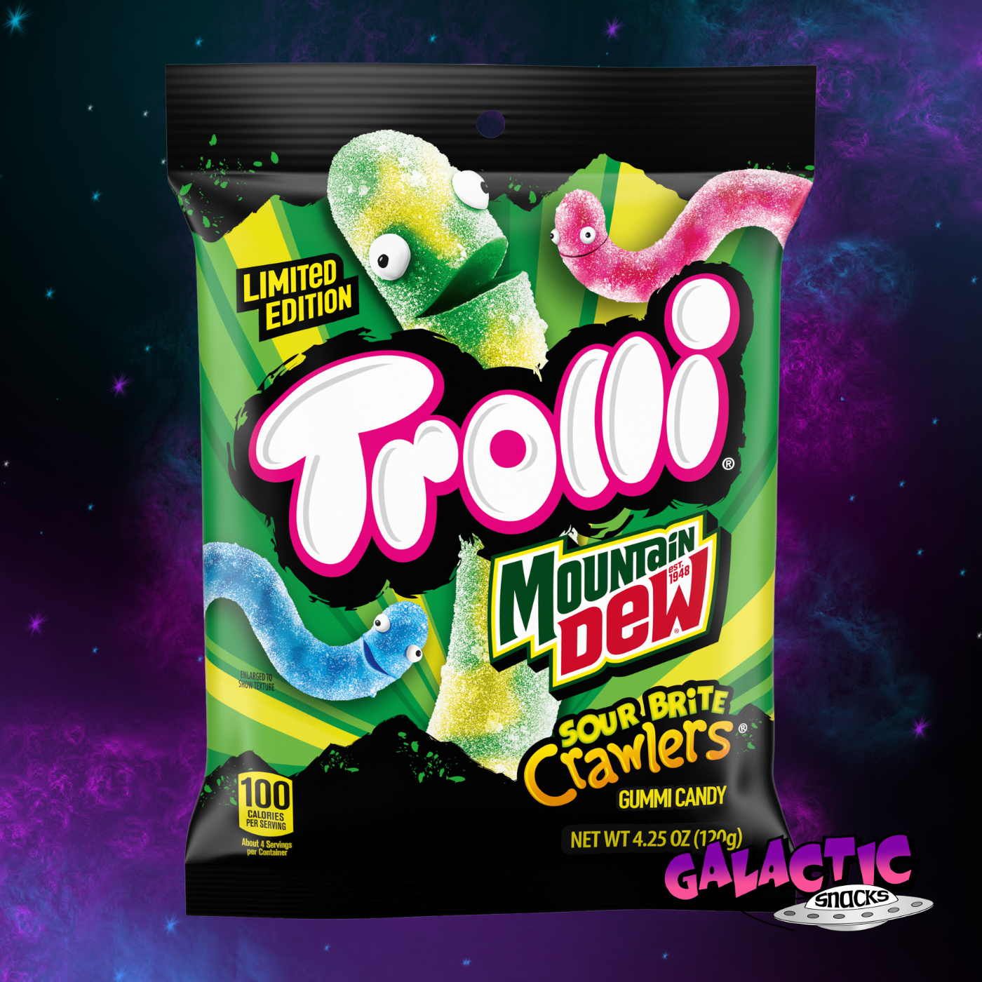 Trolli - Mountain Dew Sour Crawlers (Limited Edition) - 4.25 oz