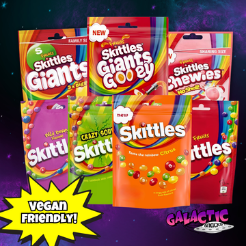 The Vegan-Friendly Skittles Bundle with imported UK Skittles varieties