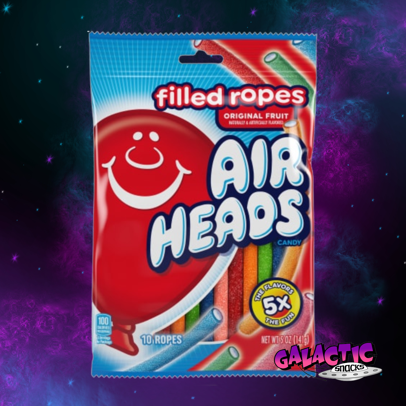 Airheads Filled Ropes – Original Fruit – 5oz