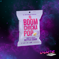 Angie's BOOMCHICKAPOP Sweet & Salty Kettle Corn 1 oz (28g) bag on the Galactic Snacks background