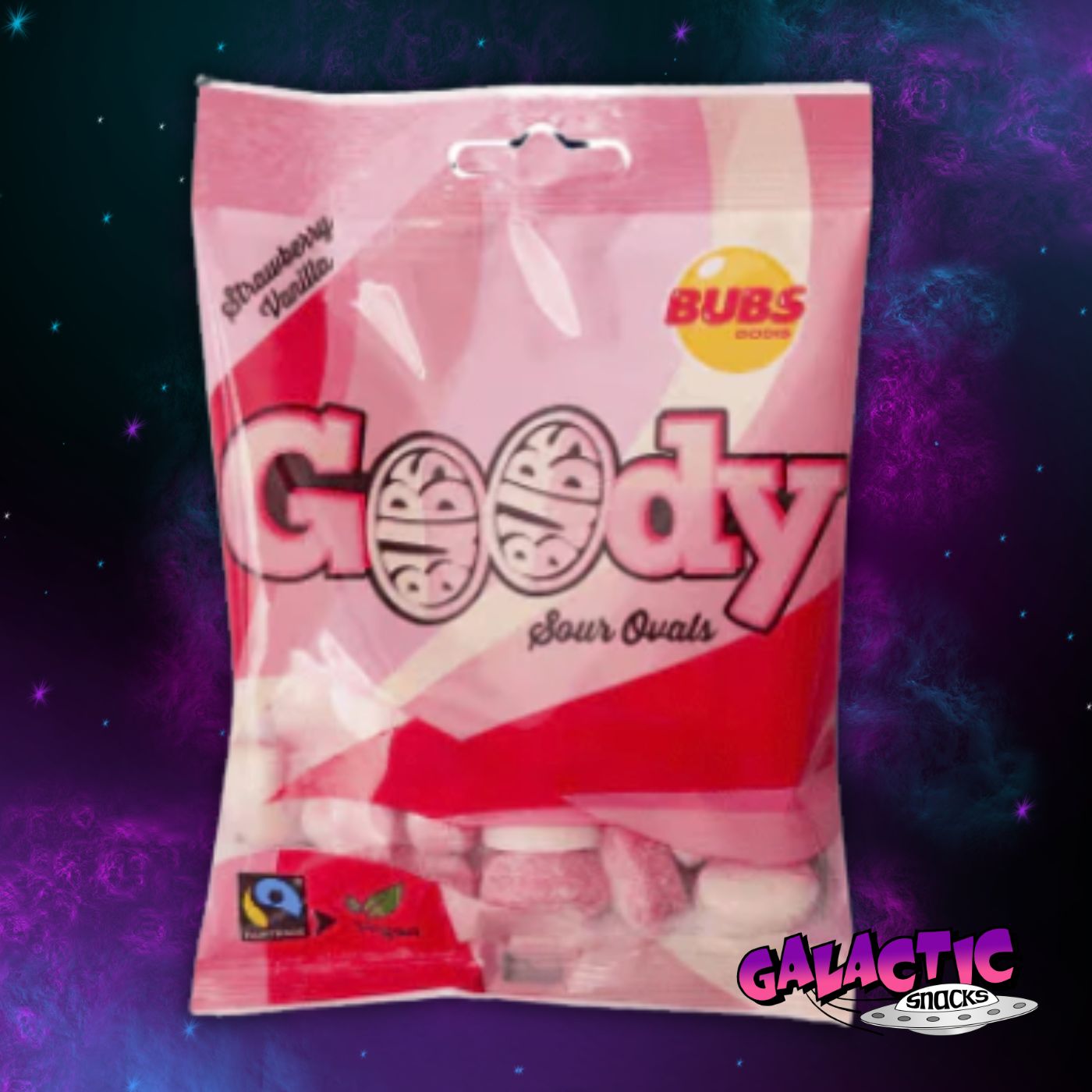 Goody Strawberry Vanilla Sour Ovals - (Sweden) - 90g