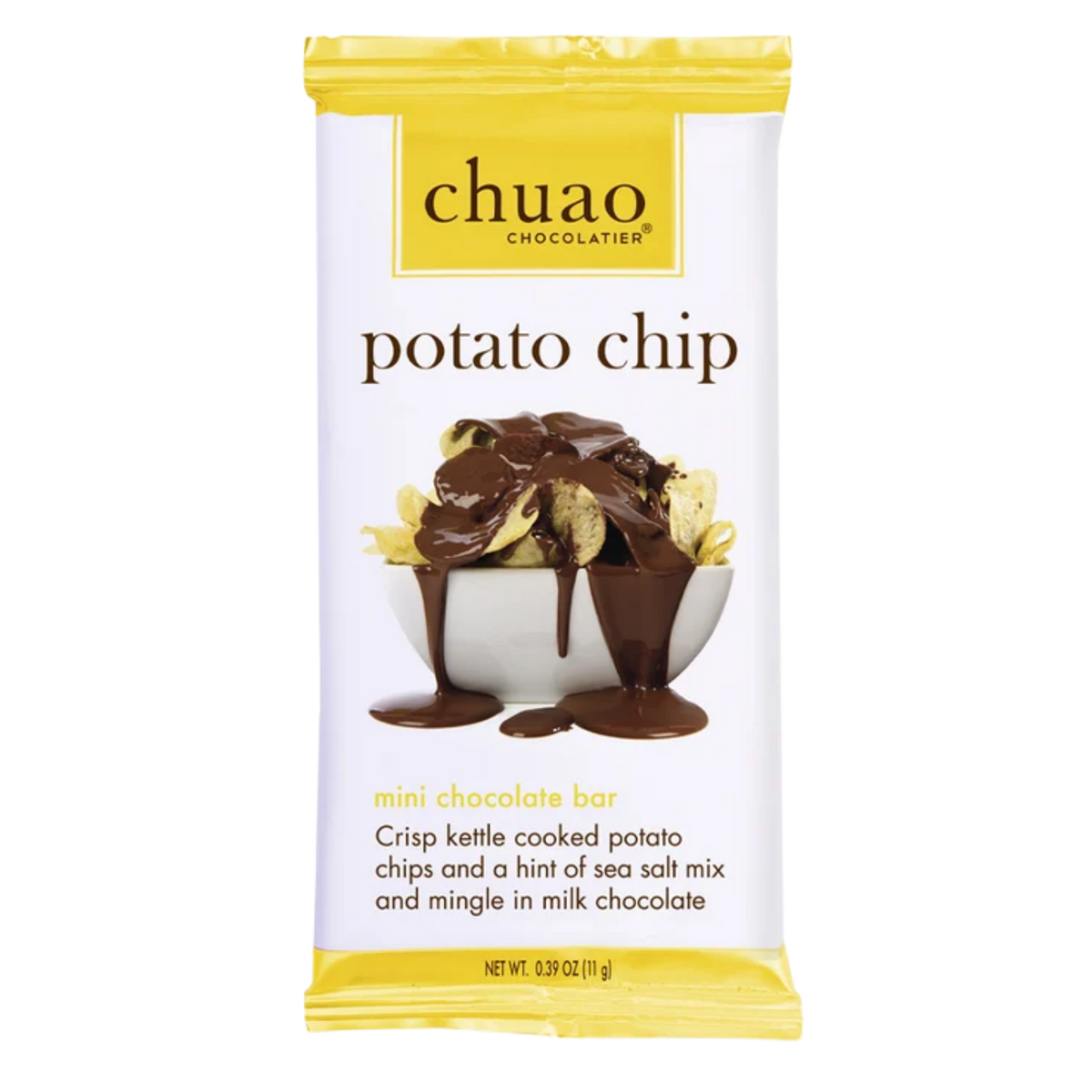 Chuao Potato Chip Mini Milk Chocolate Bar 0.39 oz