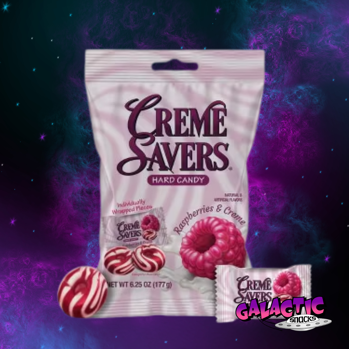 Creme Savers Raspberries & Creme - 6.25 oz