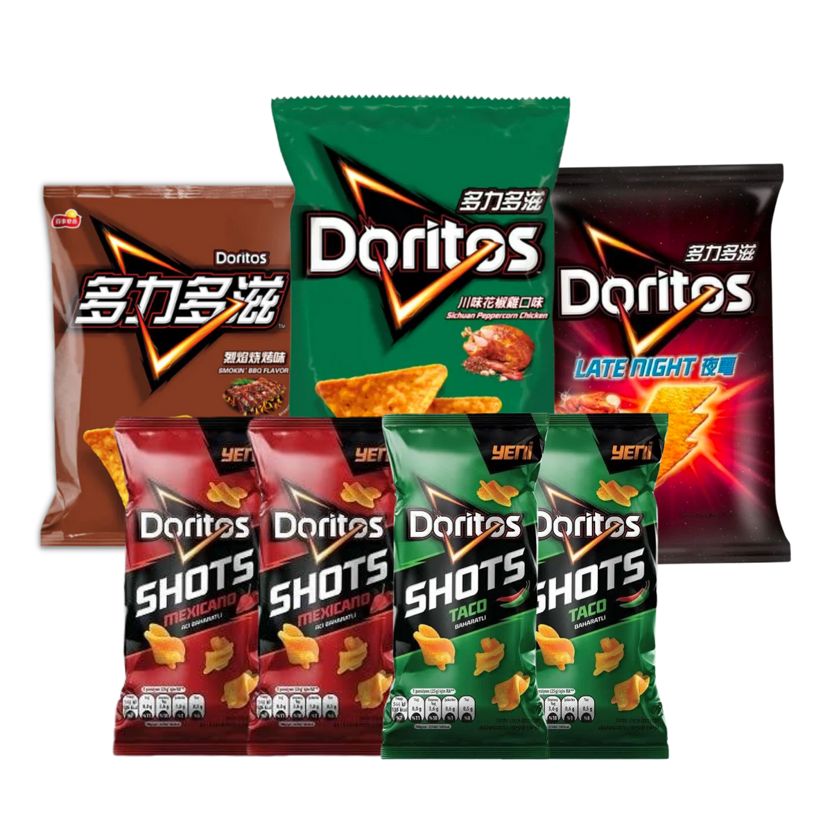 Ultimate Doritos bundle featuring seven bags