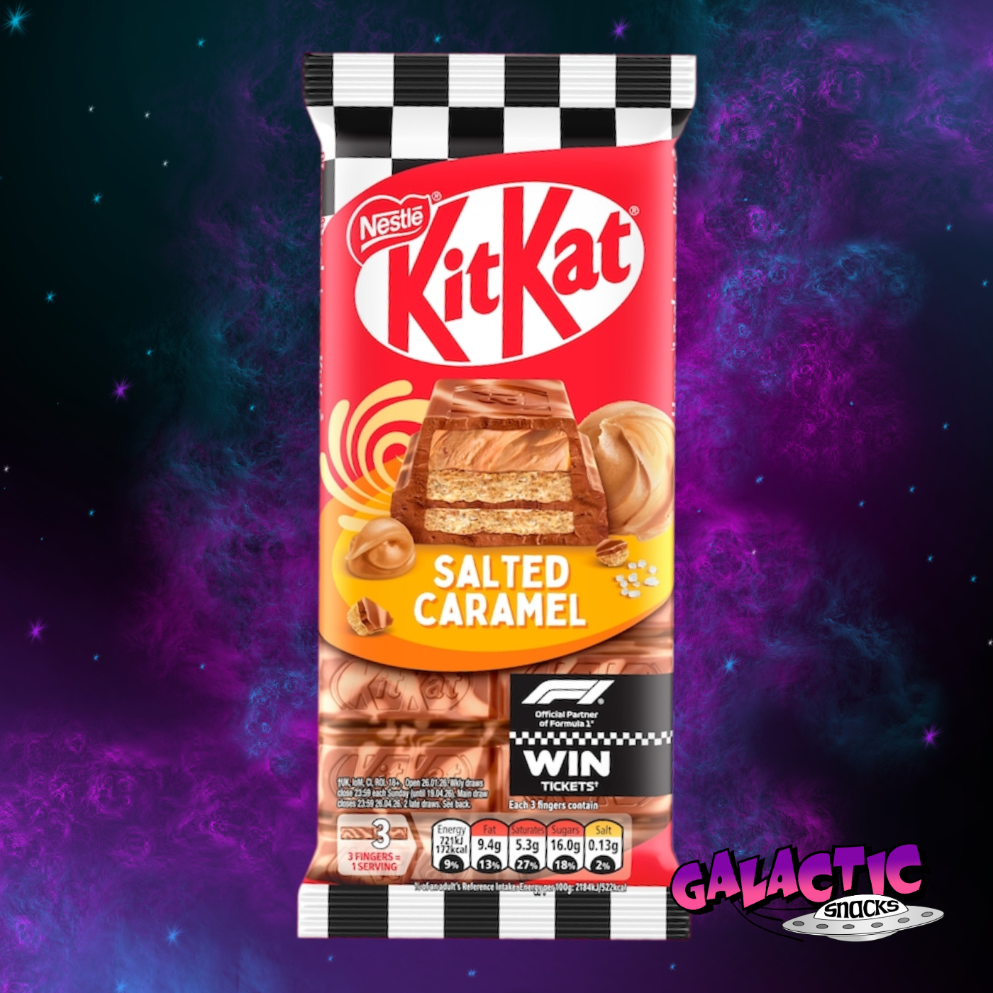 Kit Kat Salted Caramel F1 Promo - 99g (United Kingdom)