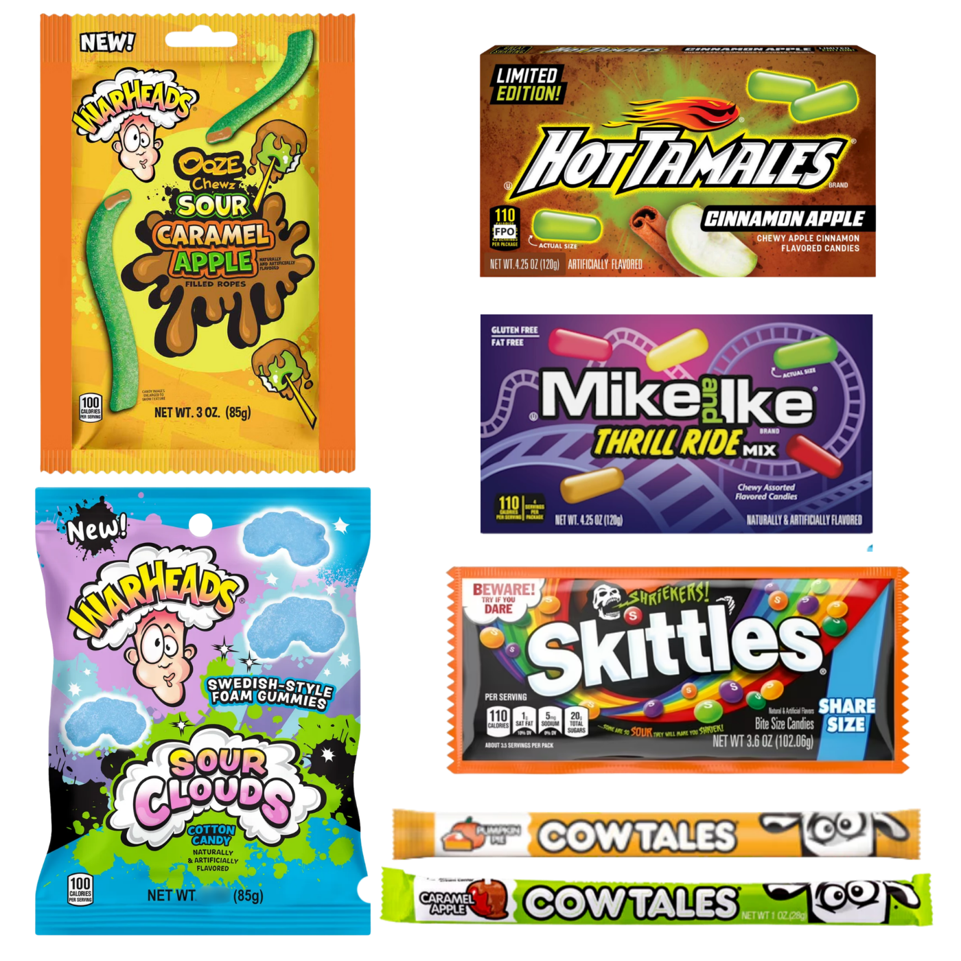 Fall Flavors Candy Bundle with seasonal apple, pumpkin, cotton candy, and sour candies