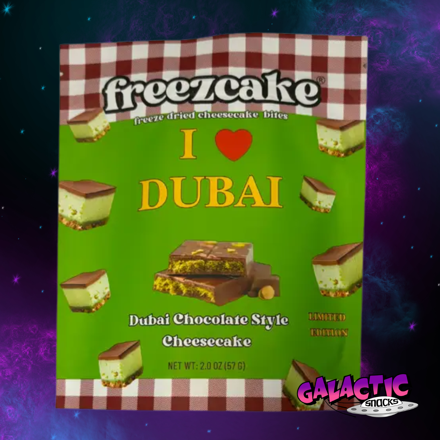 Freeze Dried Dubai Chocolate Cheesecake