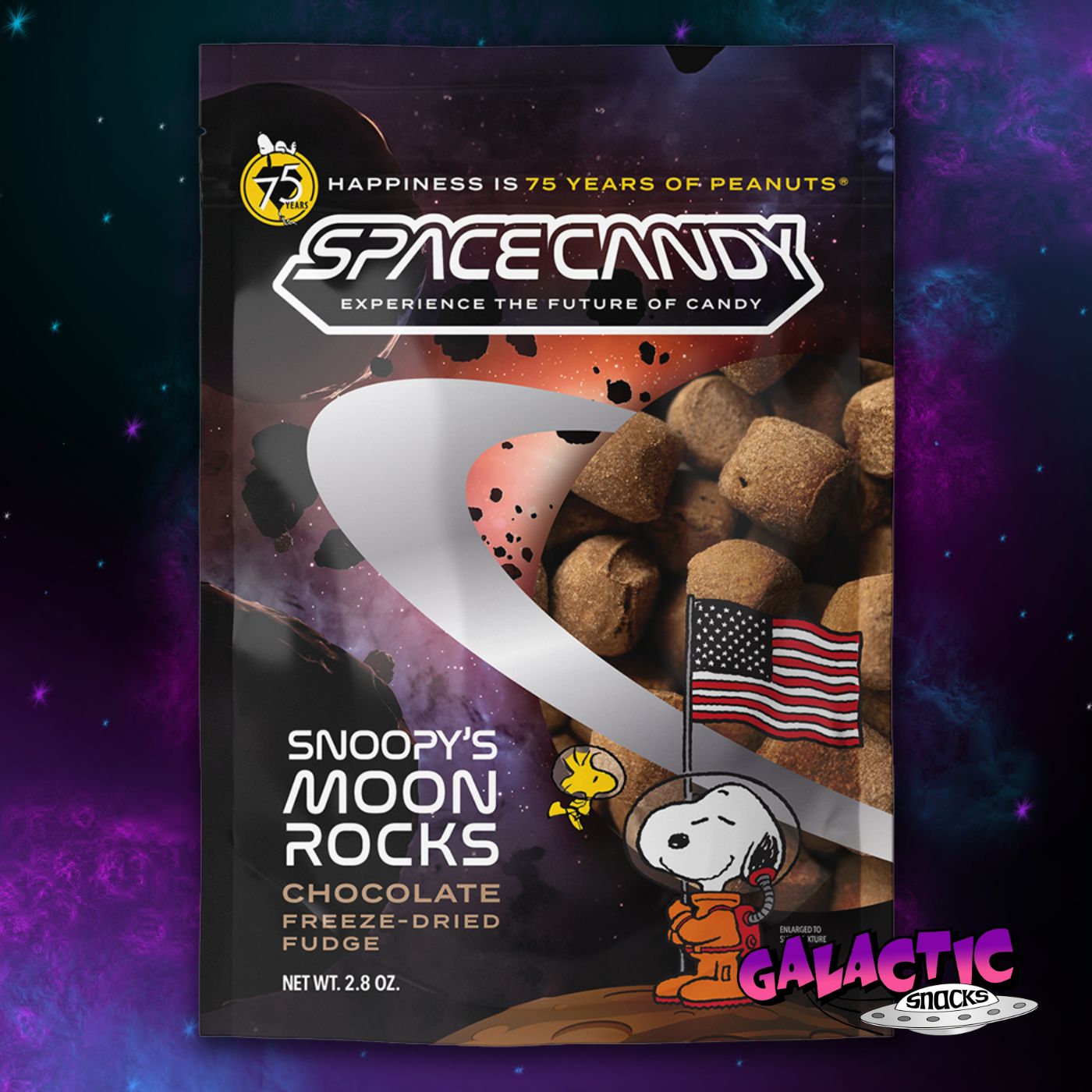 Space Candy - Freeze Dried Chocolate Fudge - 2.8oz