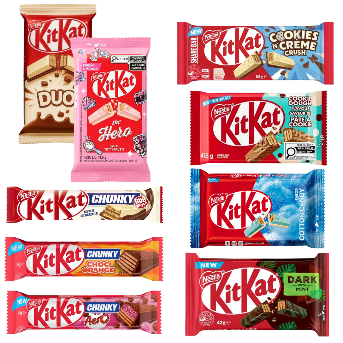 KitKat bundle — approved 9-item transparent composition