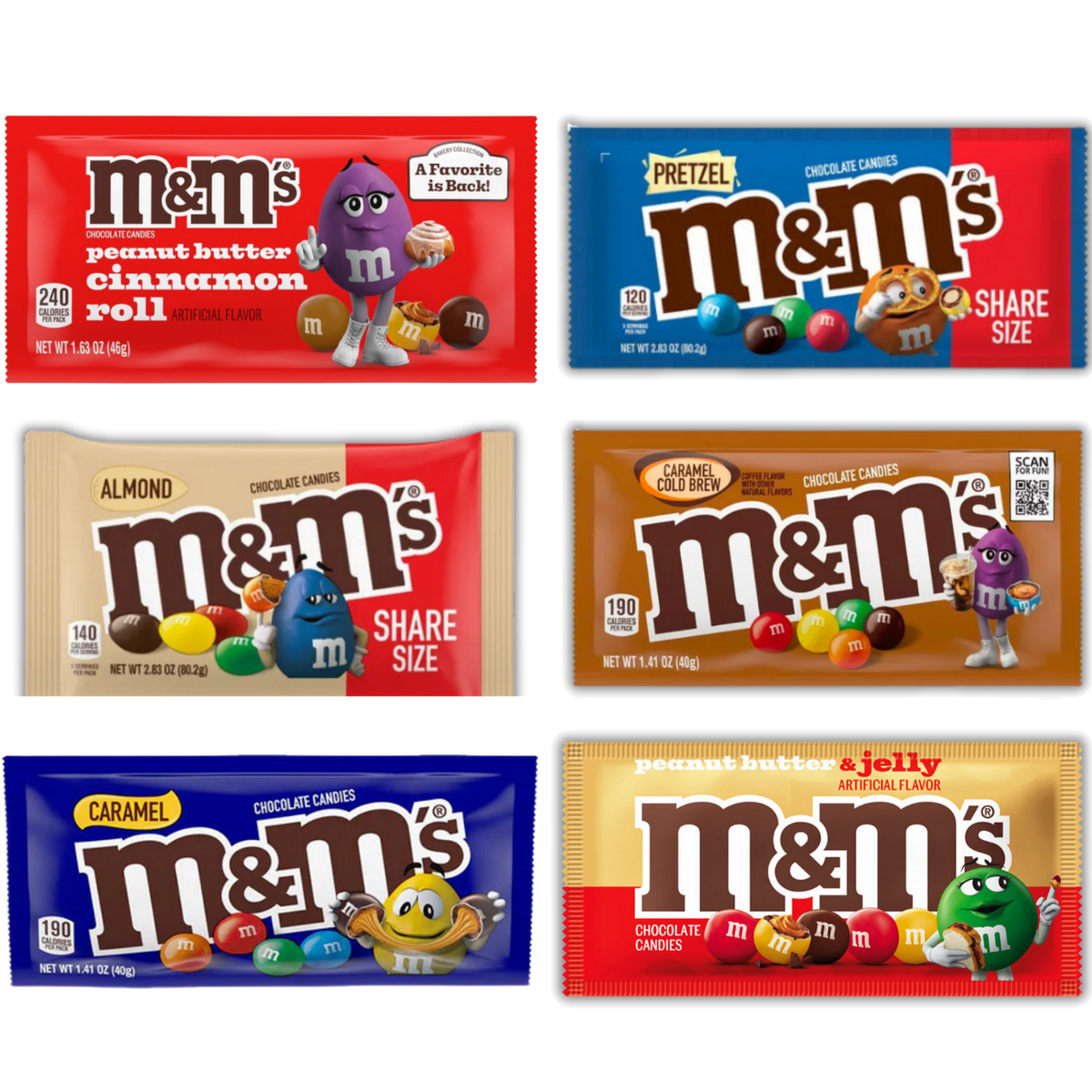 The Ultimate M&M's Bundle — 6 individually packaged varieties