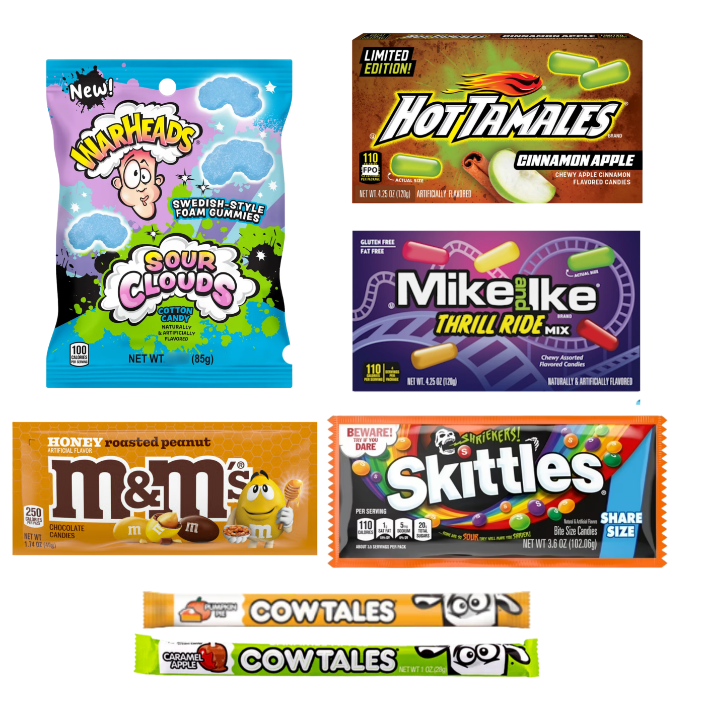 Fall Flavors Candy Bundle isolated product cutout