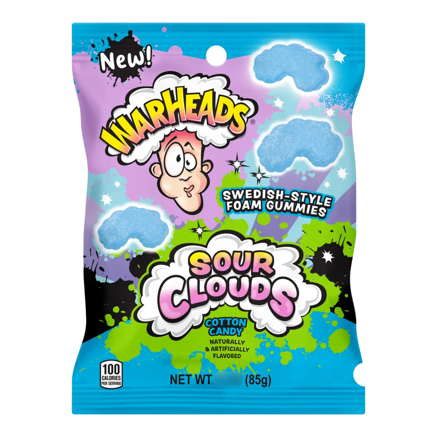 Warheads Cotton Candy Sour Clouds package