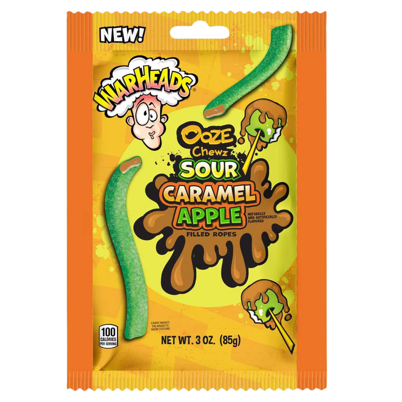 Warheads Sour Caramel Apple Filled Ropes package