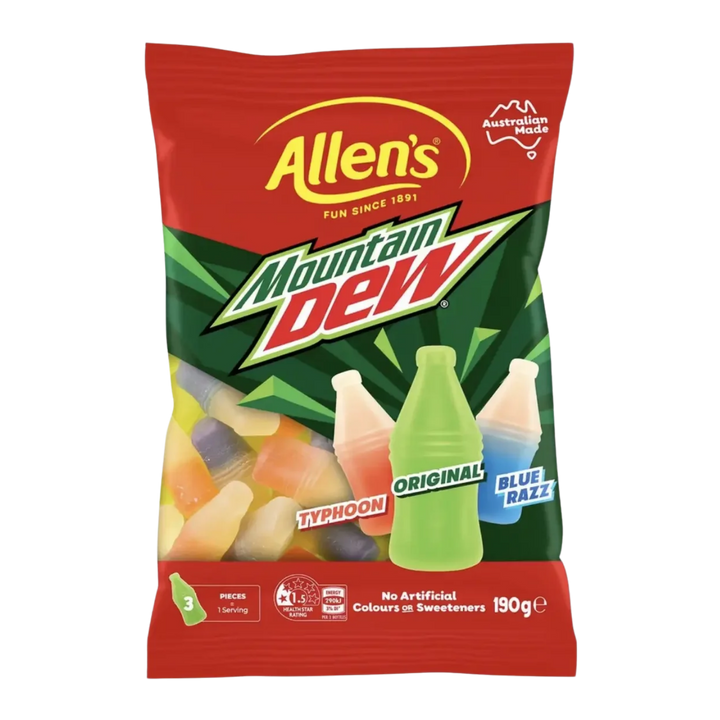Allen's Mountain Dew Bottles