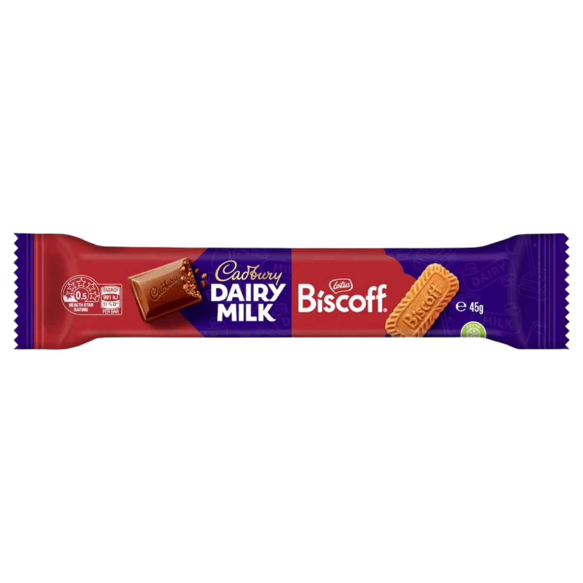 Cadbury Dairy Milk Biscoff (Australia) - 45 g package