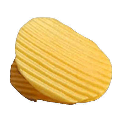 Chip Bag Clips ridged chip style transparent product cutout