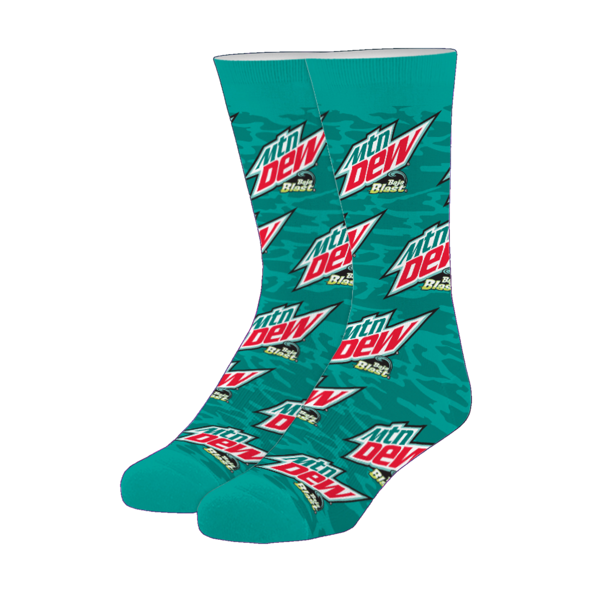 Crazy Socks - Baja Blast Mountain Dew transparent product cutout