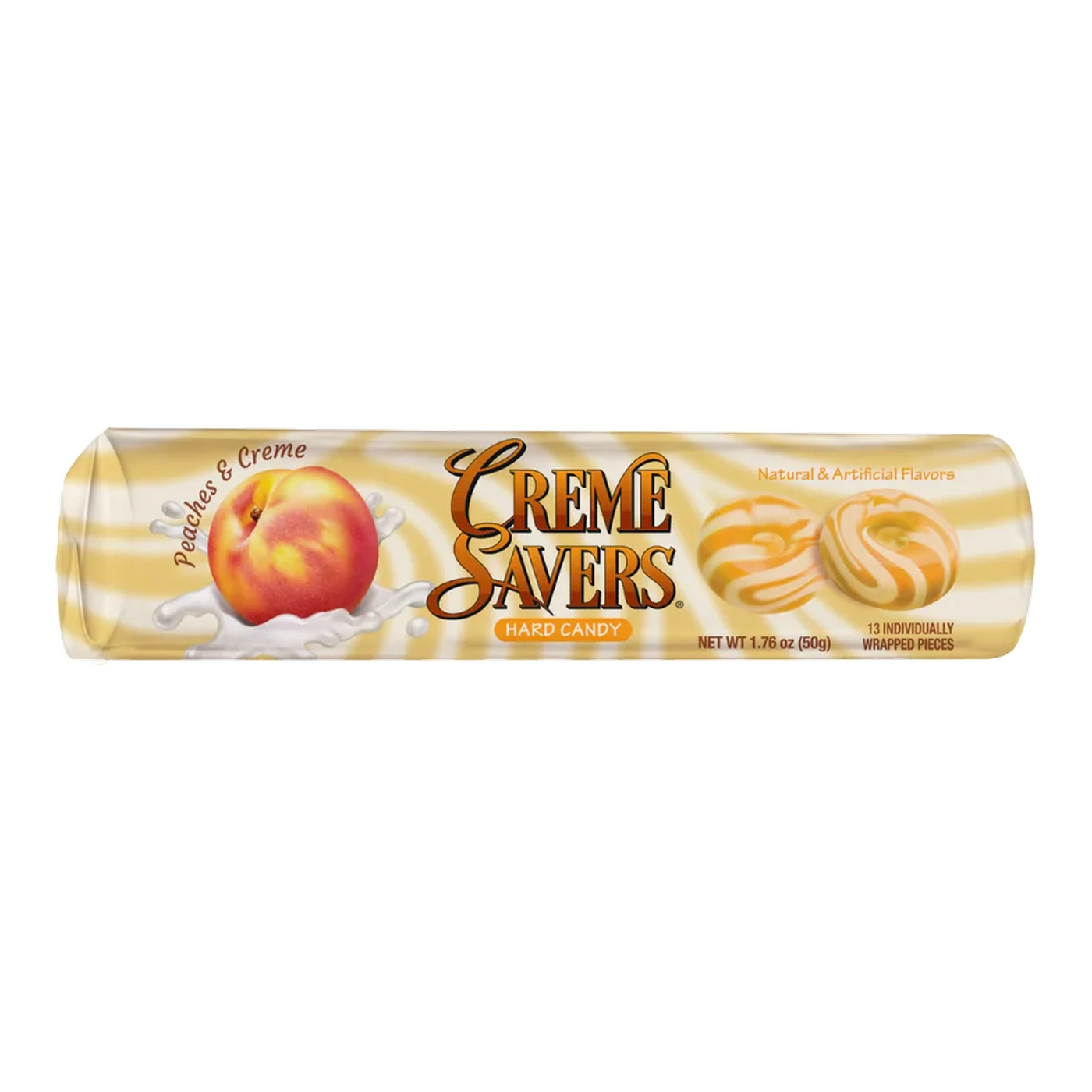Creme Savers Peaches & Creme Roll - 50g cutout