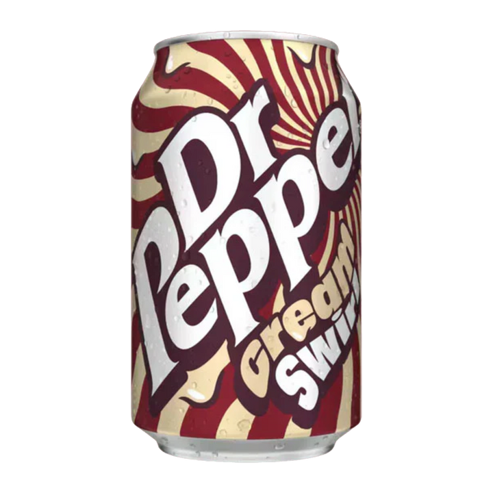 Dr. Pepper Cream Swirl 330ml UK transparent product cutout