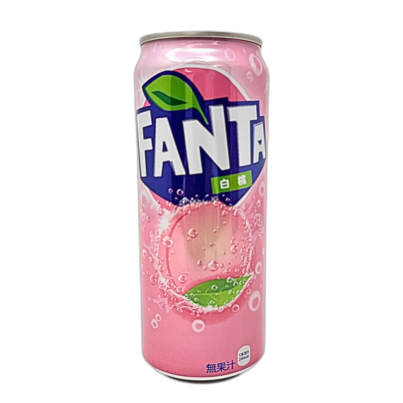 Fanta White Peach 500ml Japan can cutout