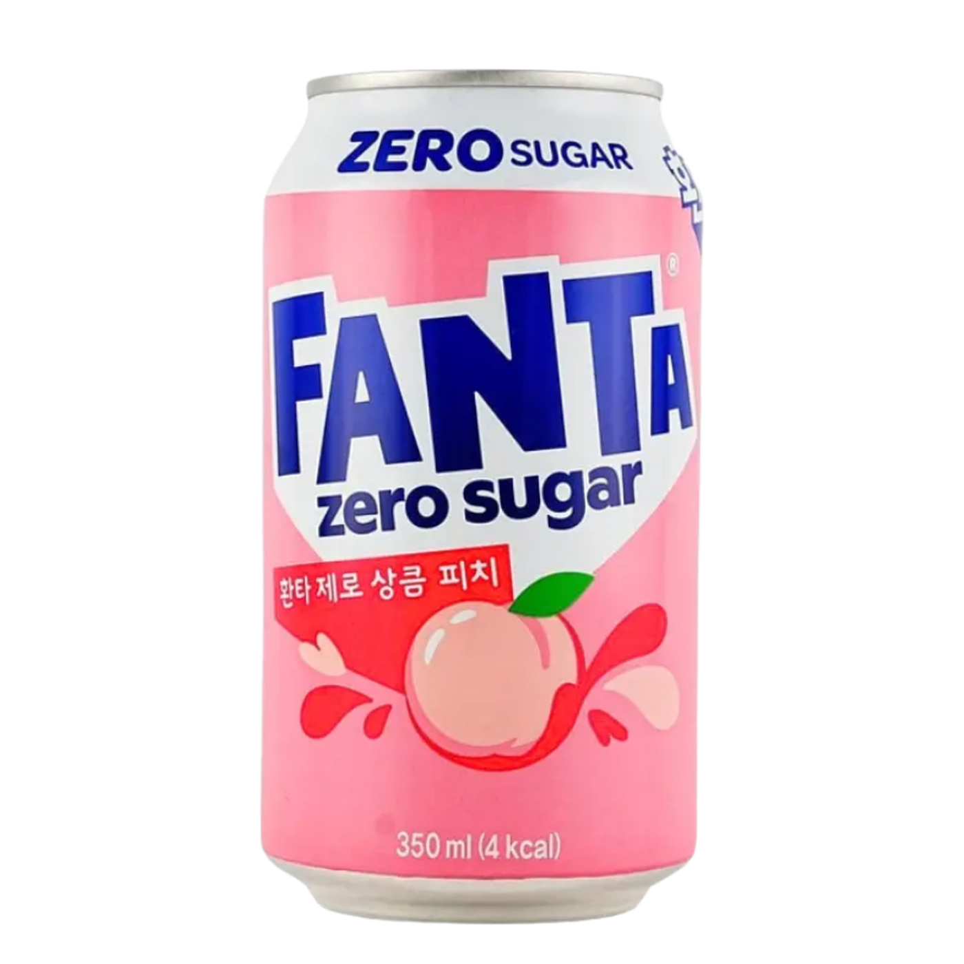Fanta Zero - White Peach (Limited Edition) - 350ml (Korea) product cutout
