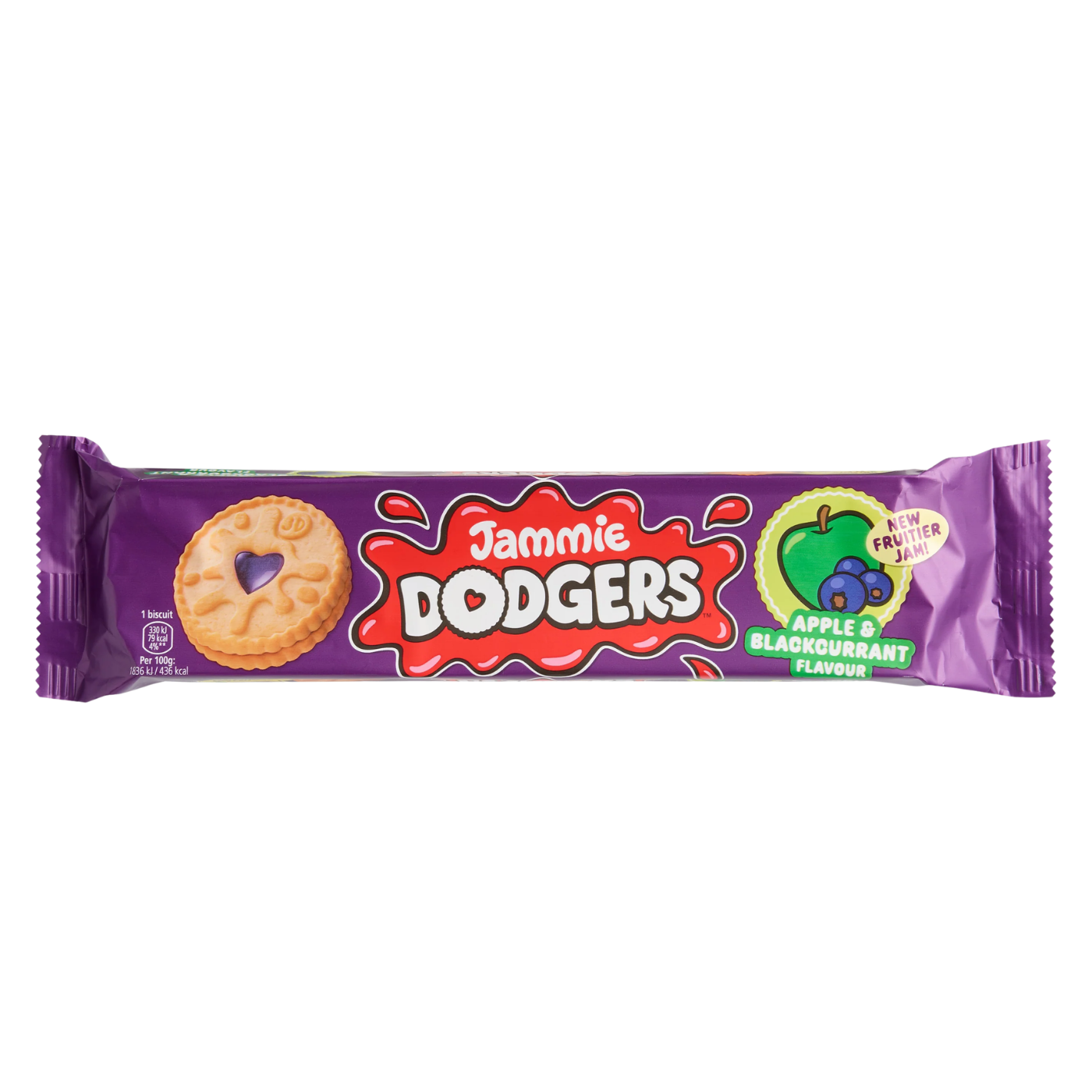 Jammie Dodgers Apple & Blackcurrant - 140g (UK) isolated product image