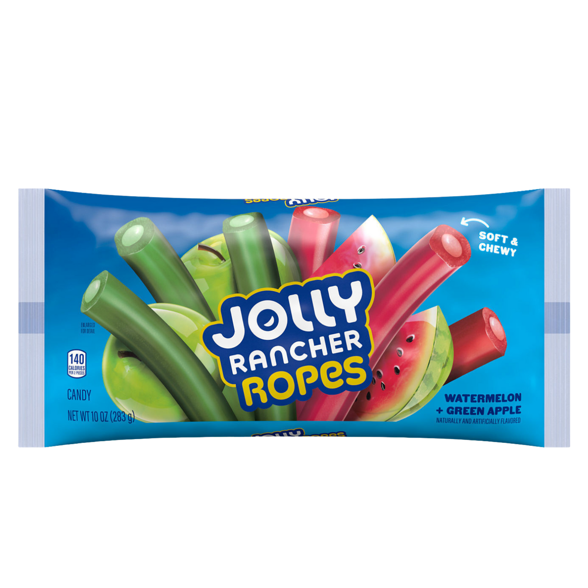 Jolly Rancher Ropes Watermelon & Green Apple - 10 oz front package view