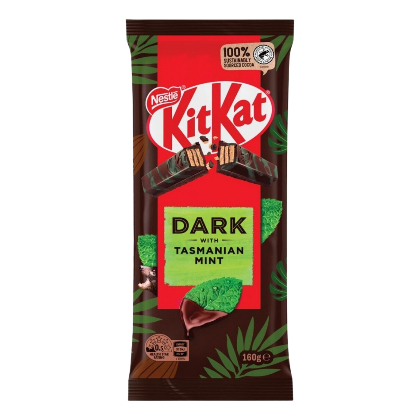 KitKat Dark Tasmanian Mint Block - 160g (Australia) product cutout