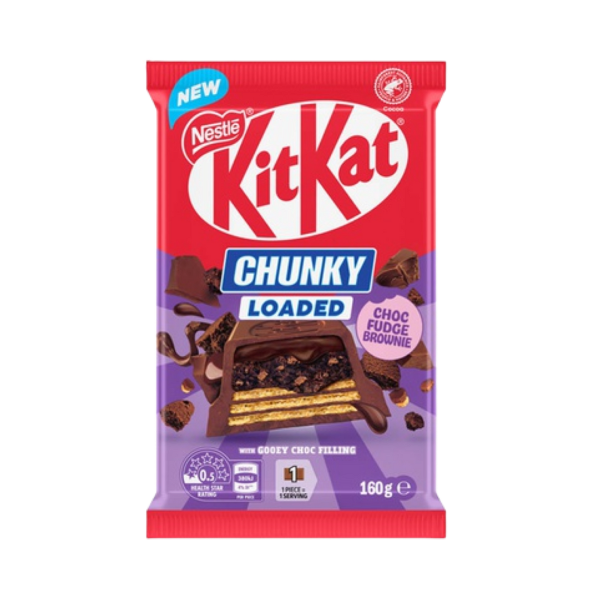 KitKat Chunky Loaded Choc Fudge Brownie - 160g (Australia) product cutout
