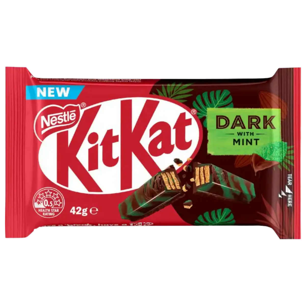 KitKat Dark Mint Share Bar (Australia) - 65 g package