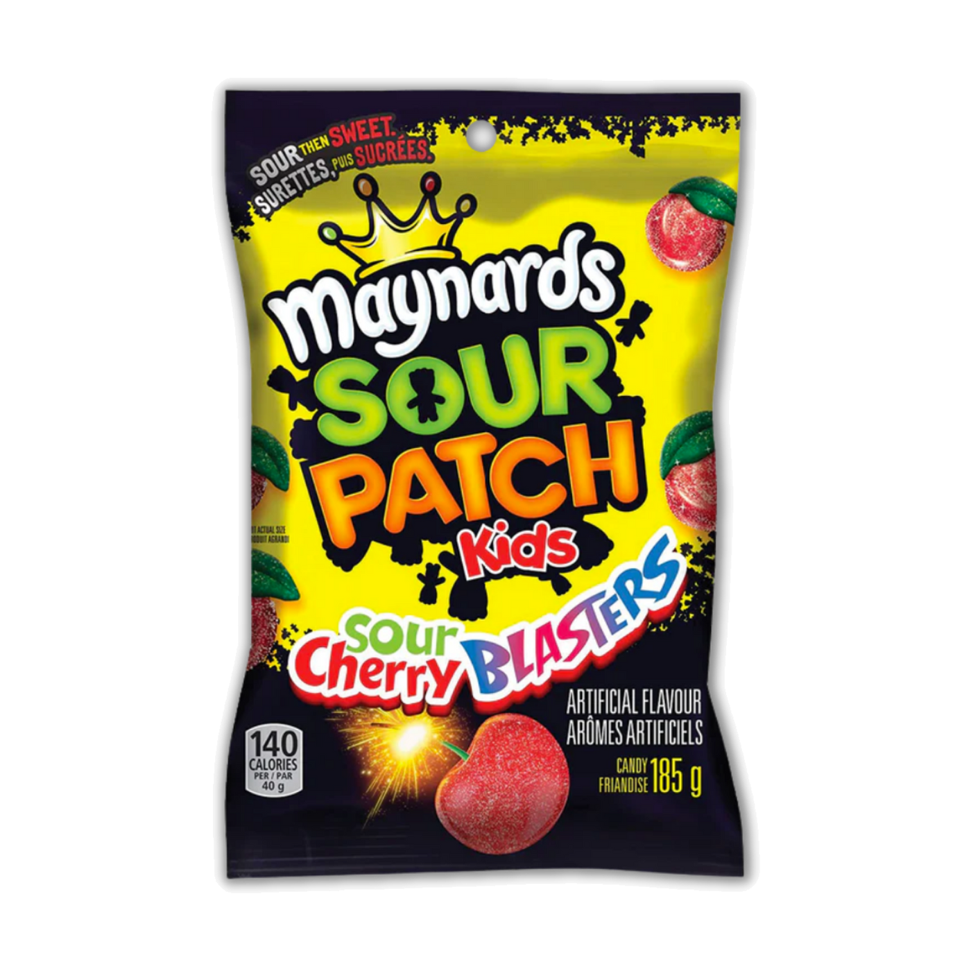 Sour Cherry Blasters gummy candy from Canada