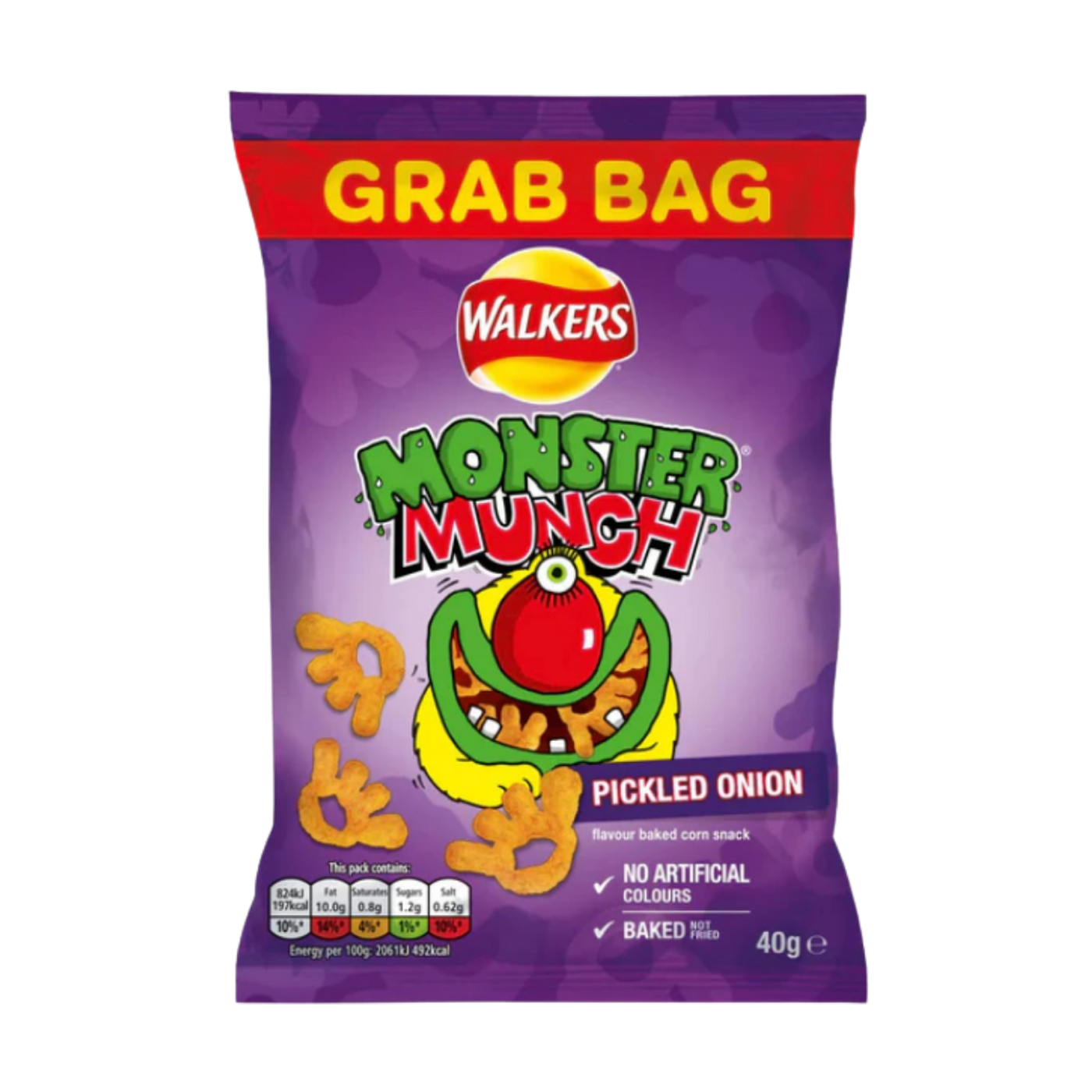 Monster Munch Pickled Onions chips from the UK