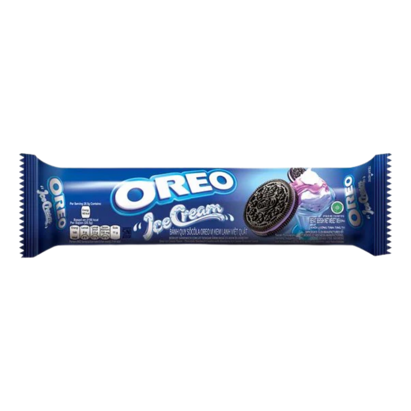 Oreo Blueberry Ice Cream - 110g (Indonesia) product cutout