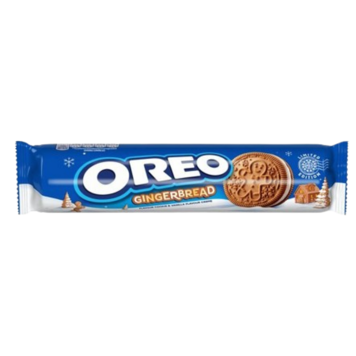 Oreo Gingerbread 154g United Kingdom isolated product cutout