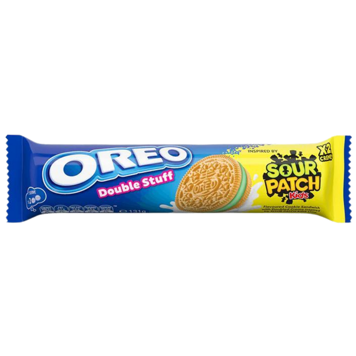 Oreo x Sour Patch Kids Double Stuff Lime - 136g (Australia) product cutout