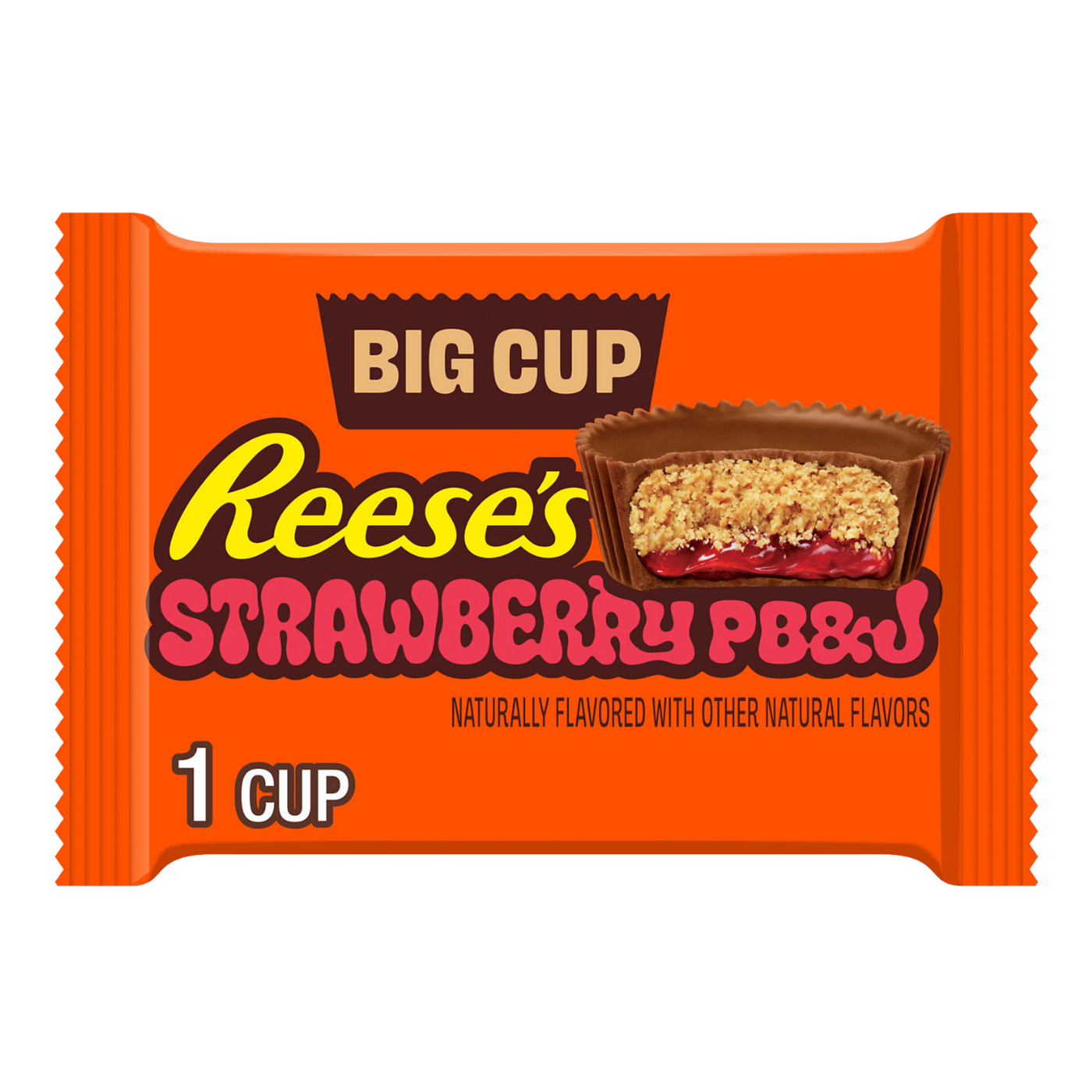 Reese's Big Cup PB&J Strawberry - 1.4 oz front package view