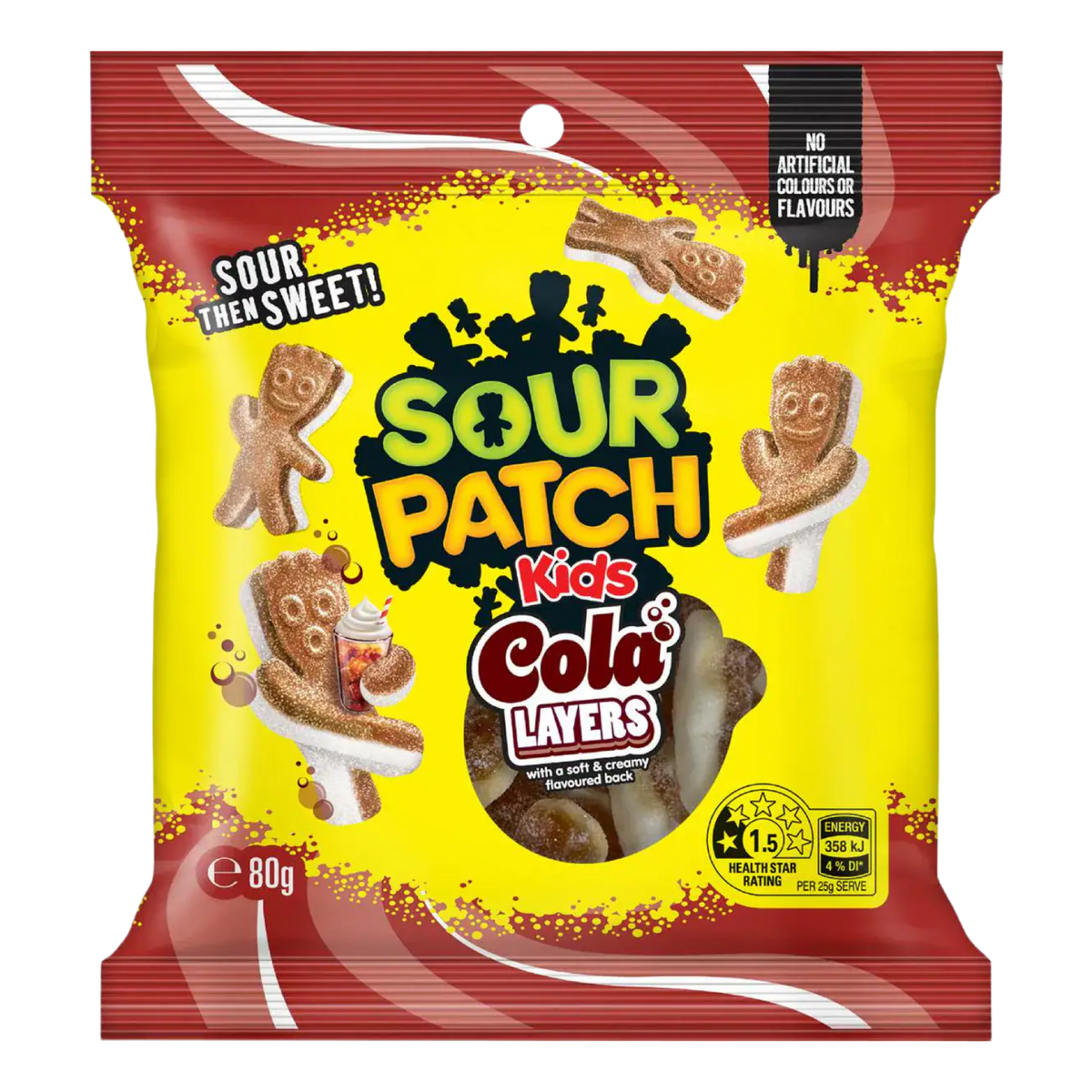 Sour Patch Kids Cola Layers - 80g (Australia) product cutout
